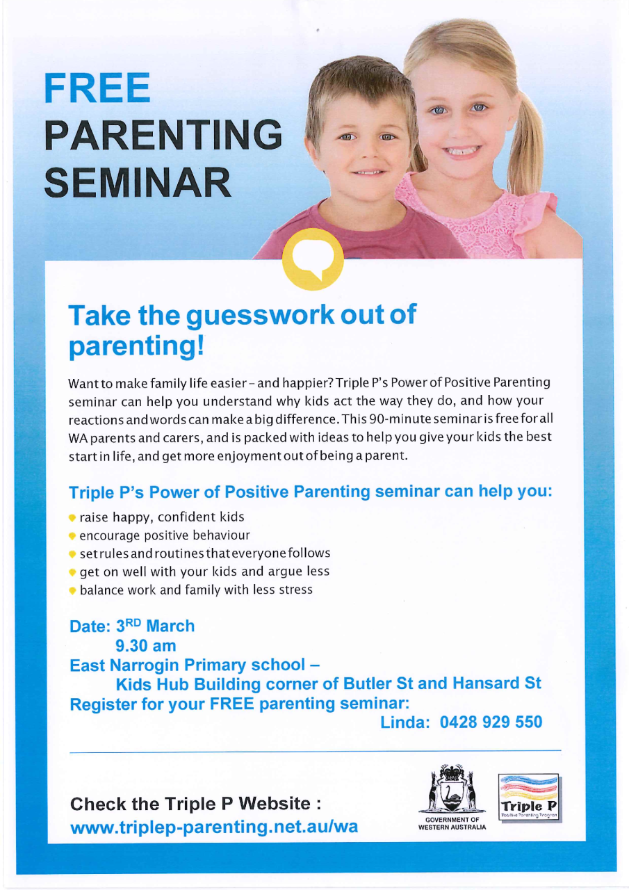 Triple P's Parenting Seminar
