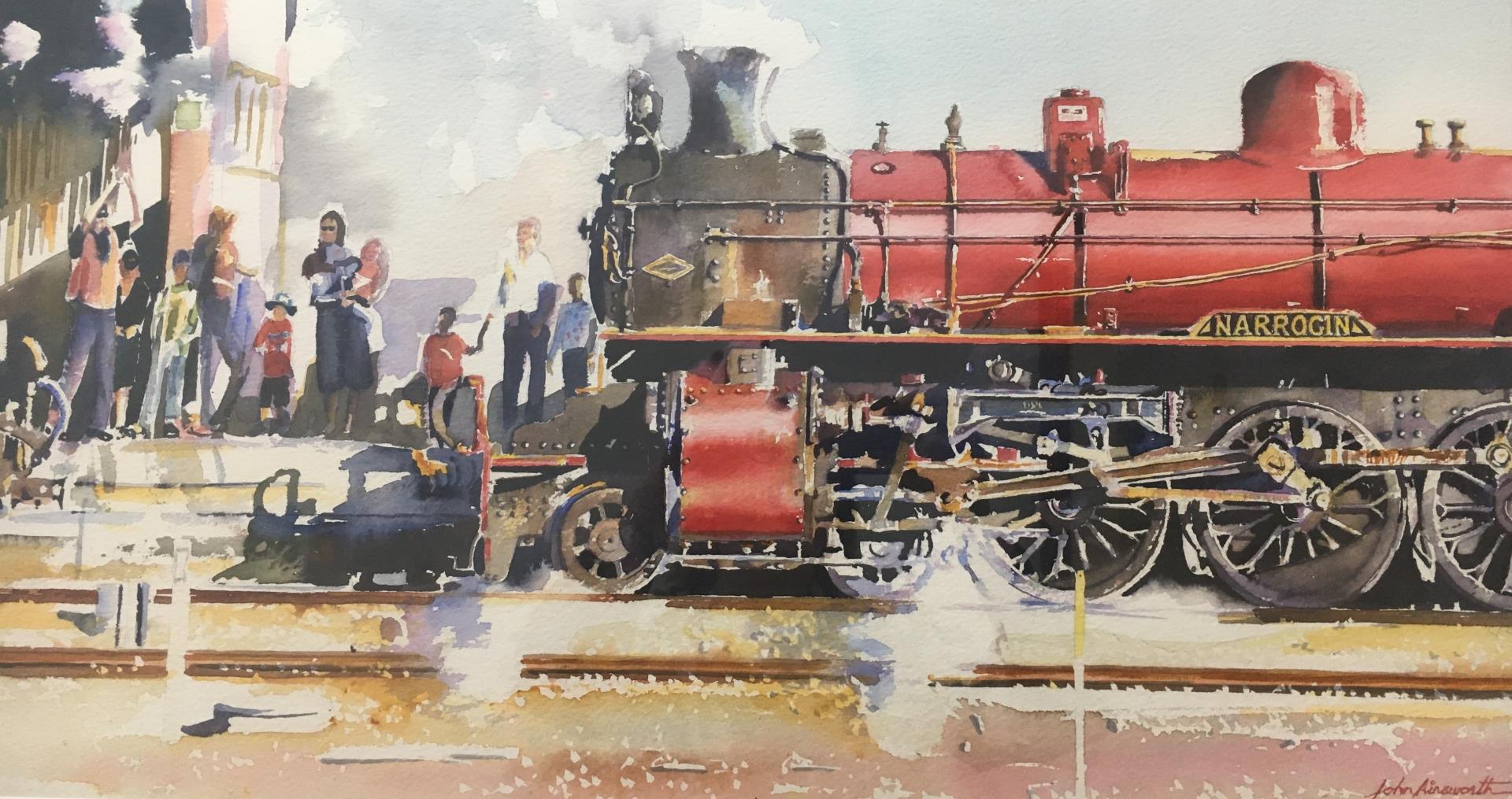 Train artwork by John Ainsworth