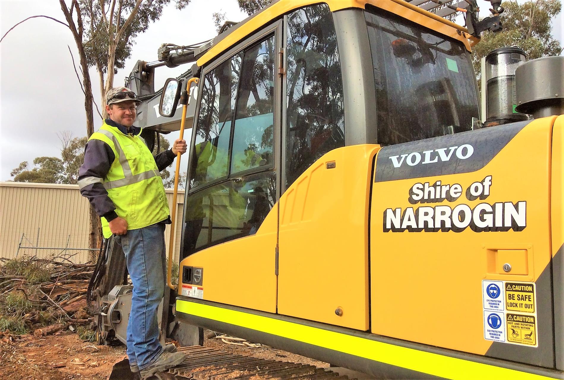 Excavator operator