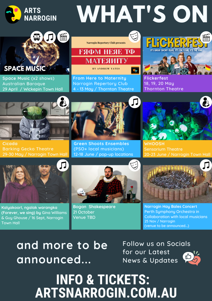 What's On - Arts Narrogin 2023 Shows
