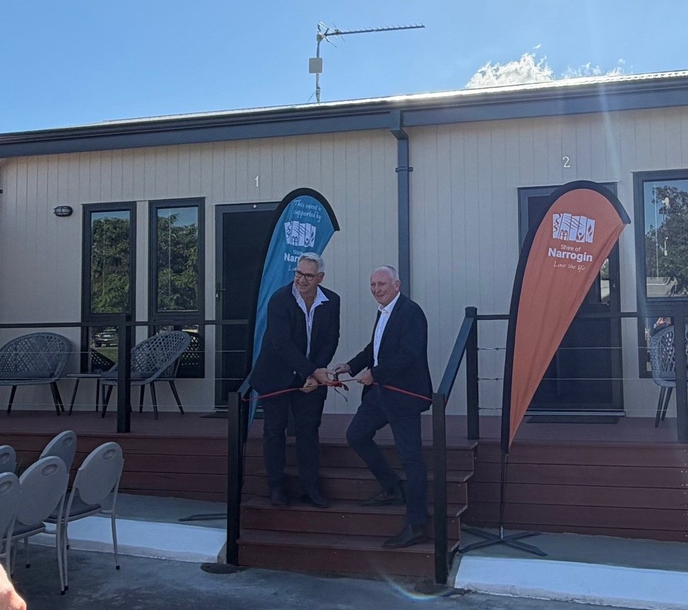 MEDIA RELEASE - New “Recharge Retreat” Units Officially Opened in Narrogin