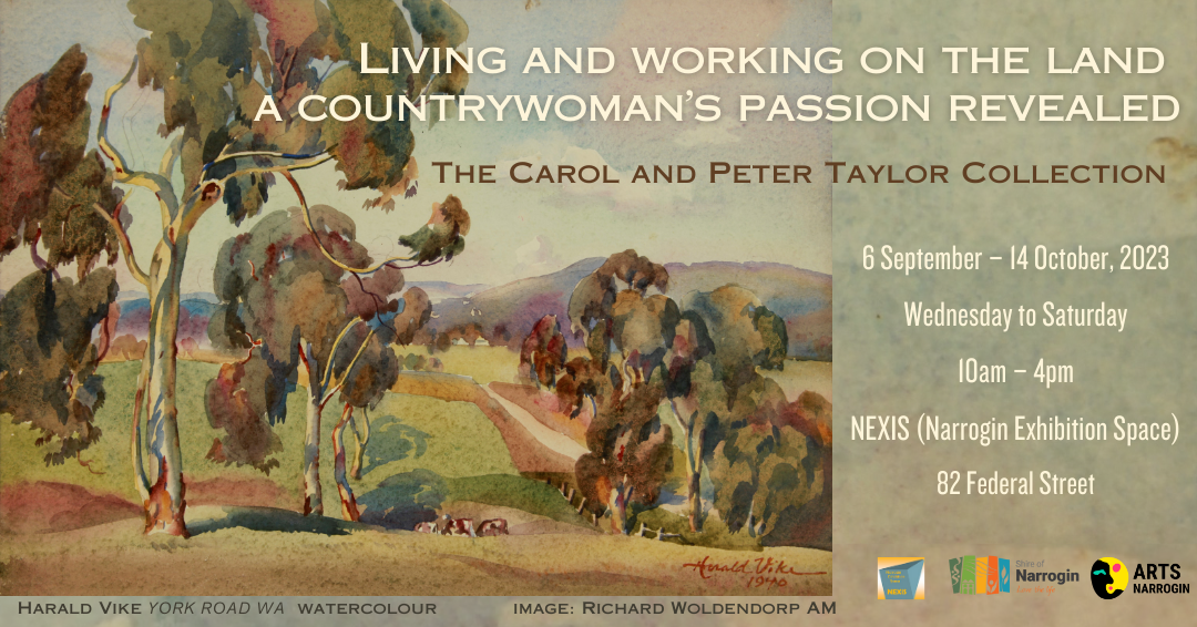 The Carol & Peter Taylor Collection Exhibition.                Living and